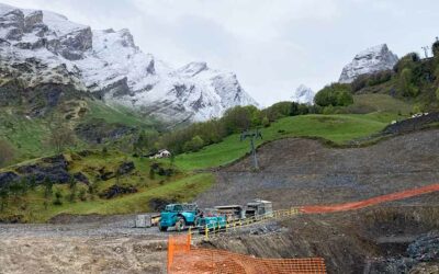 Sciages massifs rocheux à Gourette (64)